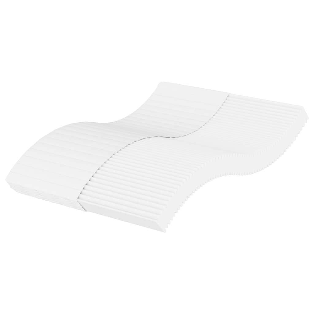 Vidaxl Materac Piankowy, Biały, 140X220 Cm, Twardość H2/H3