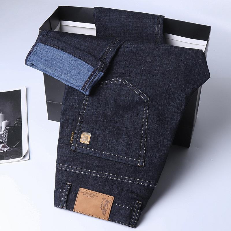 

Весенние мужские прямые свободные повседневные эластичные летние шелковые длинные брюки 40 чёрный