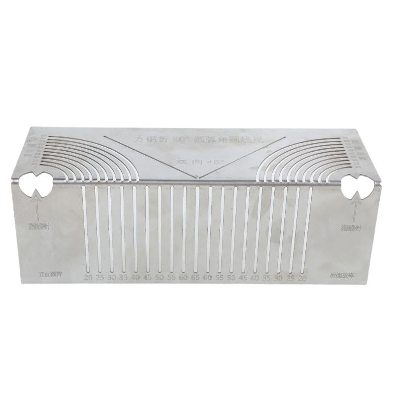 Folding Right Angles Drawing Tool Line Drawing Ruler Tool Square Tube Multifunctional Corner Drawing Ruler Line Drawer