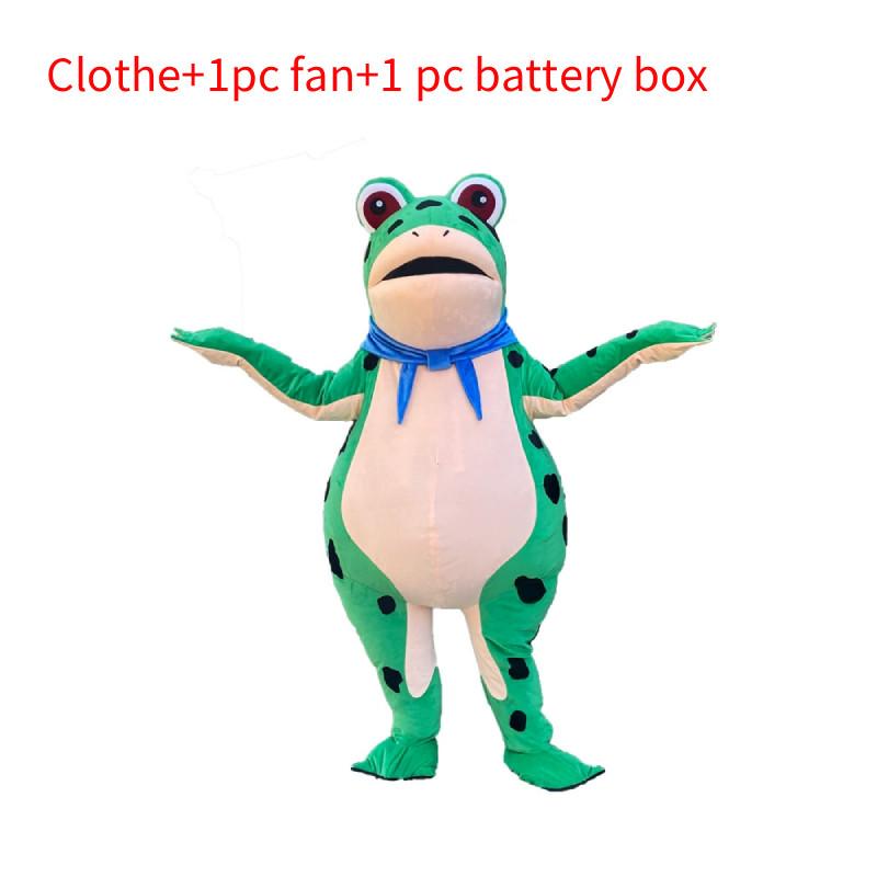 

Frog Character Costume Suit With Fan For Kids Comic Themed Performance And Dress Up Kid Green A,L
