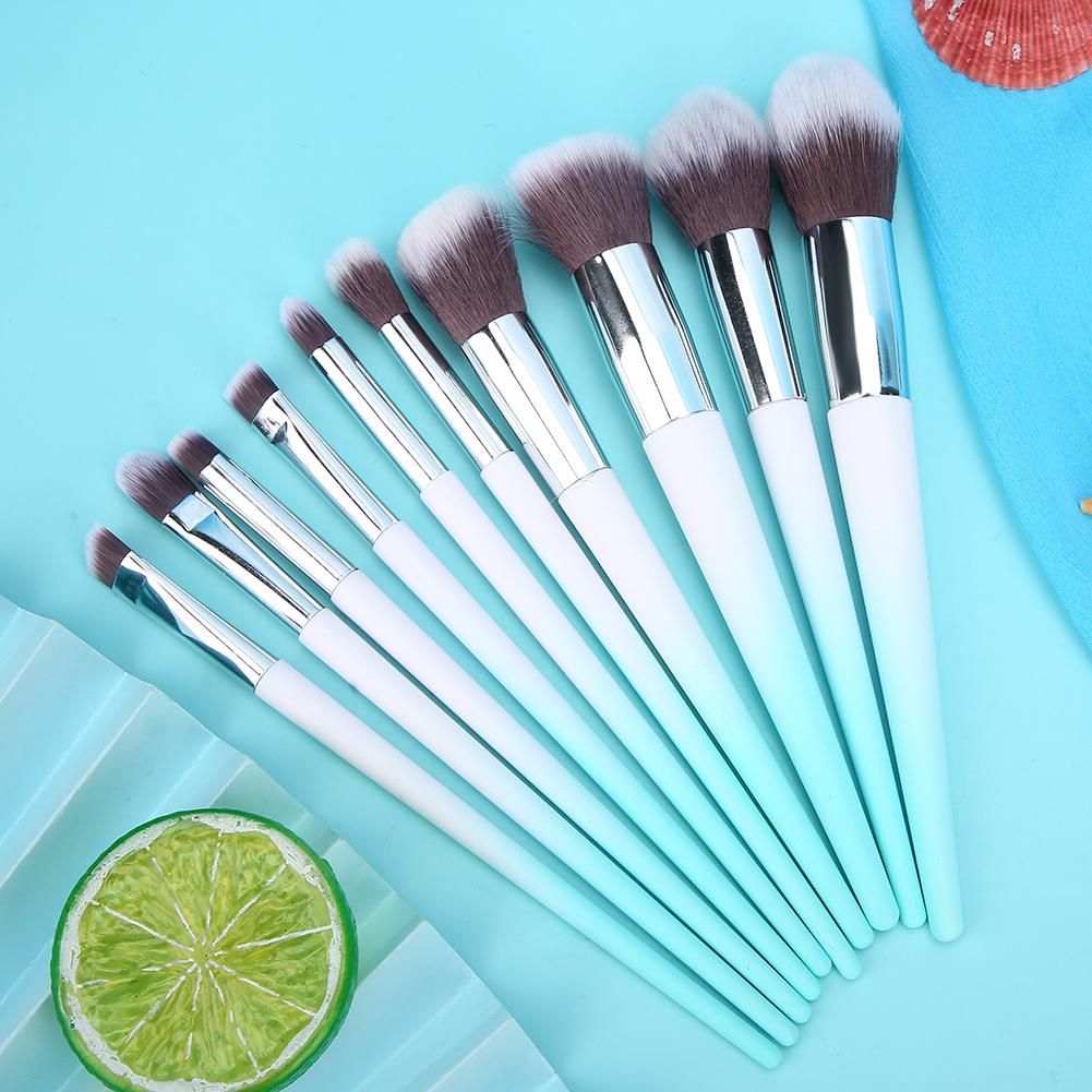 10pcs Makeup Brushes Set Face Blush Powder Eyeshadow Lip Brush Buty Tool