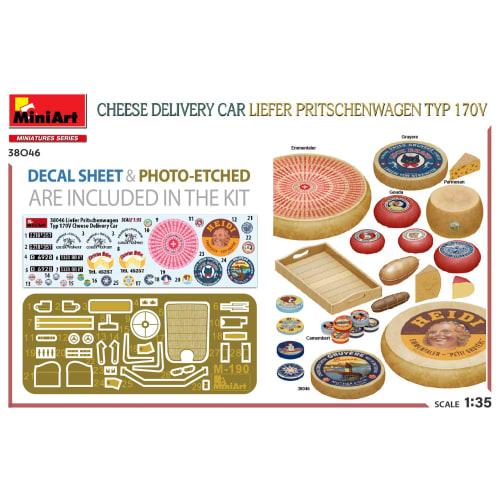 Miniart 1/35 Scale Cheese Delivery Car Reefer Preischenwagen Type 170V Plastic Model Kit MA38046