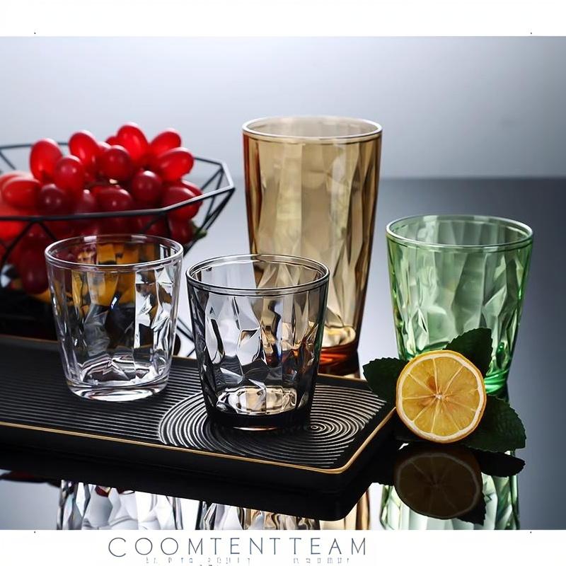 Acryl Bruchfeste Bierkrüge Becher Becher Wasserbecher Wiederverwendbare Weingläser Farbige Klare Kunststoff Saftbecher Trinkgeschirr