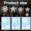 Christmas Decoration Snowflakes Electrostatic Stickers Window Glass Stickers Snowflakes Window Stickers Christmas