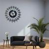 Large Modern Wall Clocks for Living Room Decors Silents Battery Operated None Ticking Clock Leaves Crystal Wall Watch HX6C