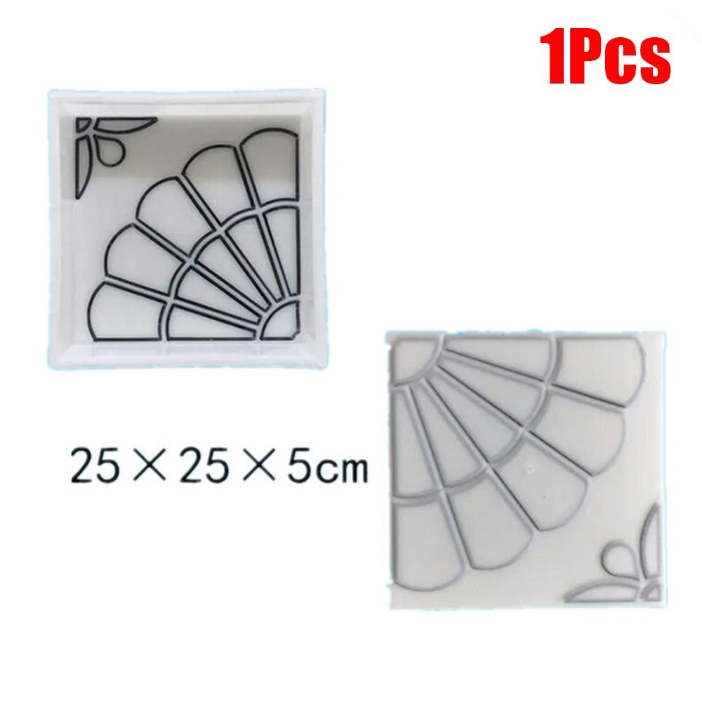 

1Pcs Fan-shaped Magnolia Shape Stepping Stone Paver Walkway Brick Mold For Lawn Patio Yard Garden Fan-shaped Magnolia