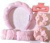 16-Piece Multi-Color Soft Headband and Hair Clip Set with Bowknot Washband and Elastic Hair Ties