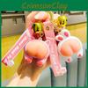 Cute And Squishy Silicone Cat Keychain Perfect Cartoon Gift For Birthdays
