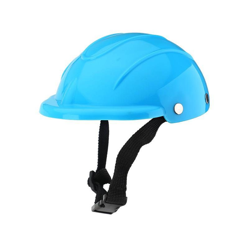 

Dog Locomotive Safety Helmet Adjustable Puppy Pet Headgear Handsome Durable Motorcycle Helmet for Outdoor Dog Accessories S синий
