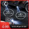 Interior Stickers LED Car Door Welcome Light Car Logo Projector Car Badg For Lexus ES GS GX IS LS LX 460 RC 300 350 300h 330 400
