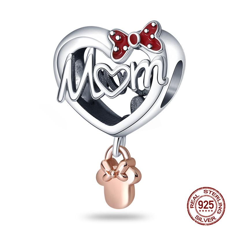 Marvel Disney Snow White Tree Elf Mickey 925 Silver Charms for DIY Jewelry Making Women Gift Bracelet