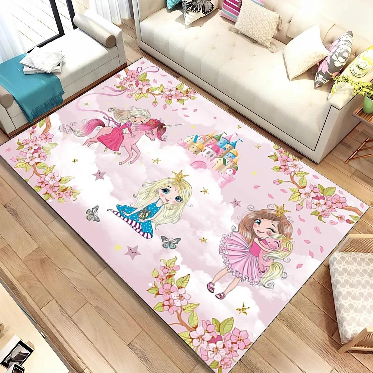

Ballet Dancer Girl Carpet for Living Room Decor Children Play Soft Rug Bedroom Lounge Nursery Sofa Floor Mat 40x60CM