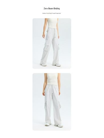 Women's Quick Dry UV Protection Casual Cargo Pants - Mid-Waist Summer Style