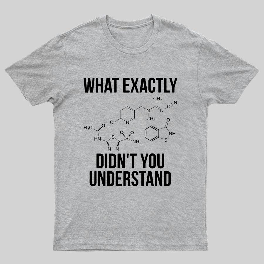 What Exactly Didnt You Understand Geeky T-Shirt