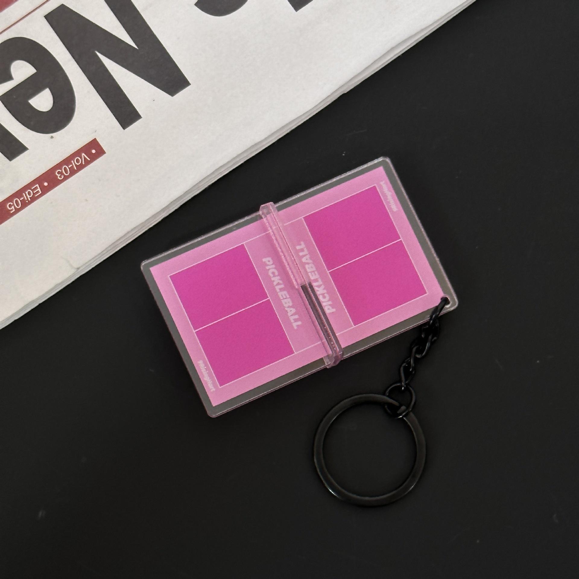 

3D Acrylic Badminton & Table Tennis Nostalgic Sports Keychain Pendant