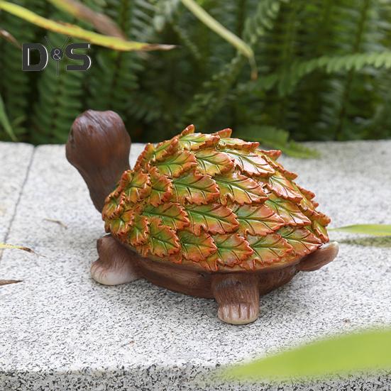 Zahradní list Zvíře Figurka Želva Sova Veverka Králík Liška Ptáček Ježek Šnek Socha Pryskyřice Plastika Zvířátka Dekorace Dvůr Ornament