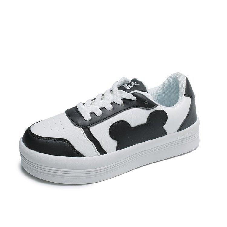 Board shoes women's mixed batch 2025 winter new rubber muffin soft sole panda color matching casual sports shoes women's mixed batch