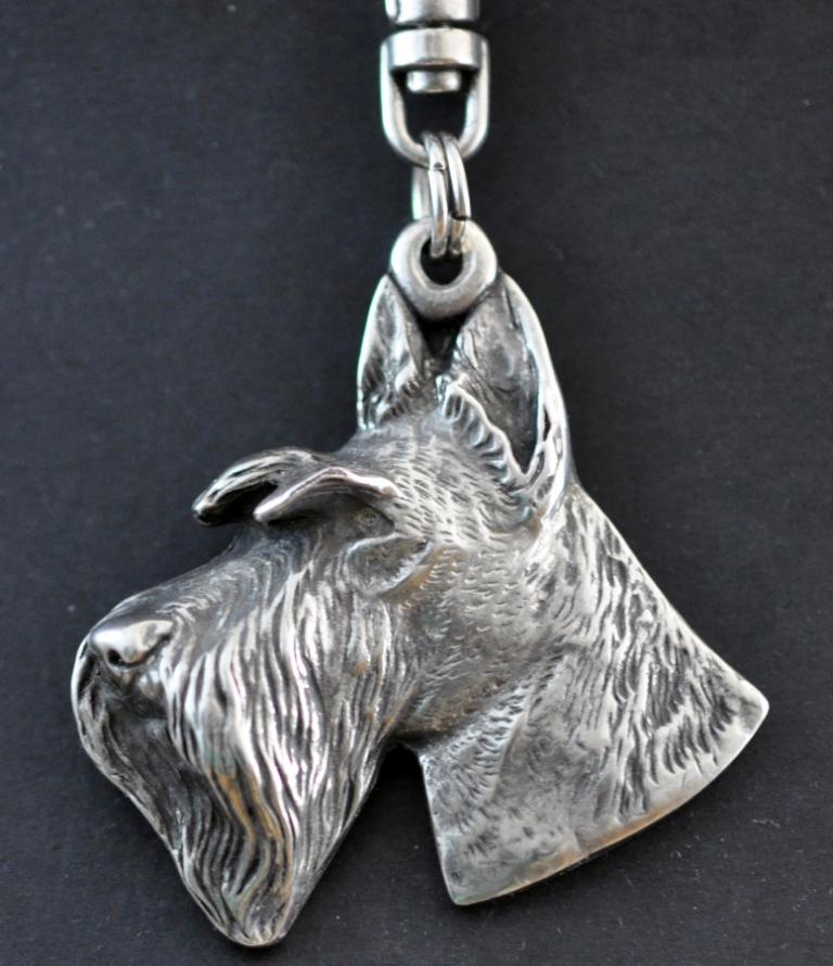 Scottish Terrier, Aberdeen Terrier, Scottie, Aberdeenie I - Versilberter Schlüsselanhänger mit Hund, Handtaschen-Dekoration, Rucksack-Anhänger der Marke Art-Dog