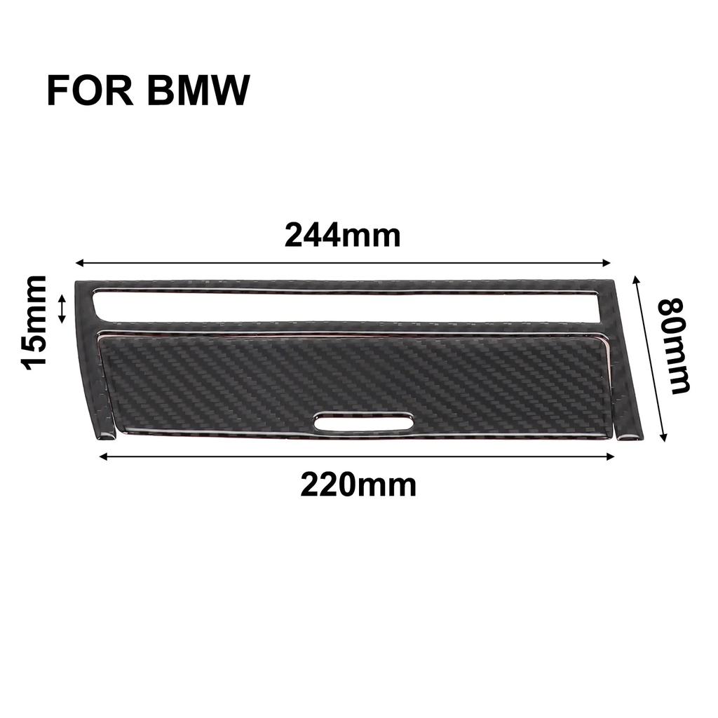 2Pcs For BMW Old 3 Series E46 1998-2005 Carbon Fiber Car Central Cover Decorative Trim Cover Car Accessories