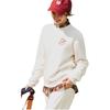 Anta Bequemes Weiches Buchstaben Zahlen Einfacher Rundhals Lockerer Pullover Damen Pullover 162548704N-1