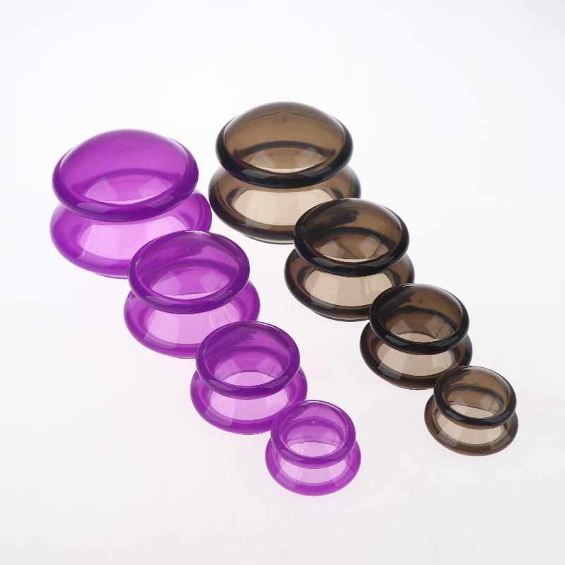 1/4Pcs Massage Body Cupping Chinese Bubble Silicone Suction Cups Vacuum Silicone Jars Massage Cups Silicone Cups