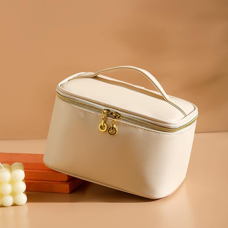 PU Make-up Tasche Kosmetik Aufbewahrungstasche Reise Tragbare Kulturtasche Große Kapazität Hoher Erscheinungsgrad Make-up Tasche