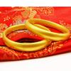 Rockyu Bracelet for Men and 18K Gold Luxury Simple Buddhist Heart Engraved Popular for Gifts Women, Plated, Gold, Bangle, Scriptures, Sutra, Bracelet,