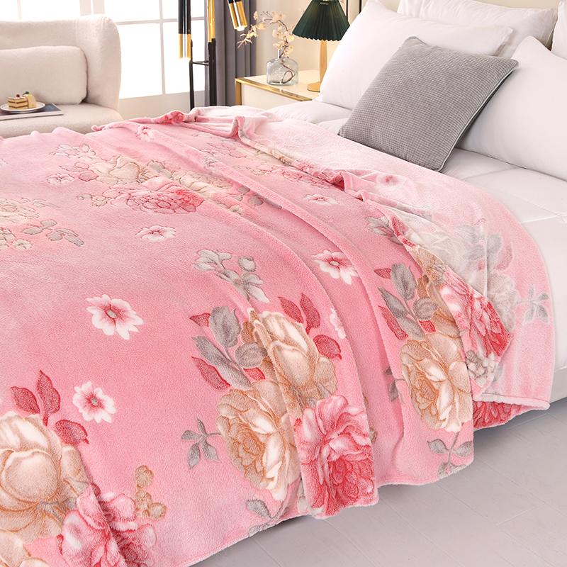 Bonenjoy 1pc Blanket Floral Style Bedspread Fleece Blanket Plaid Travel Shawl Sofa Nap Blankets Home Bedsheet manta