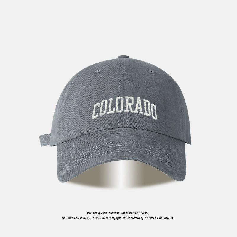Peaked cap Children's embroidery letters Wide brim Sunscreen visor Spring and Autumn Versatile Deep Top Baseball Cap Men