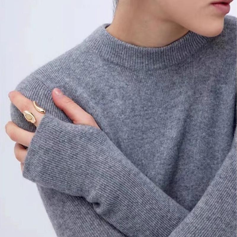 

2024 Elegant Classic Adjustable Polished Open Ring - High-End Luxury Design for Women