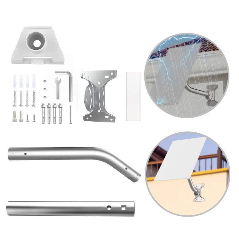 Wall Mounting Accessories Roof Satellite Holder for Gen 3 Waterproof Stand with Installation Tools Included