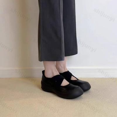 Fashion Women's Platform Casual Shoes Spring Autumn Vintage Height Increase Non Slip Flats Comfortable Fashion Soft Sole Mary Jane Shoes