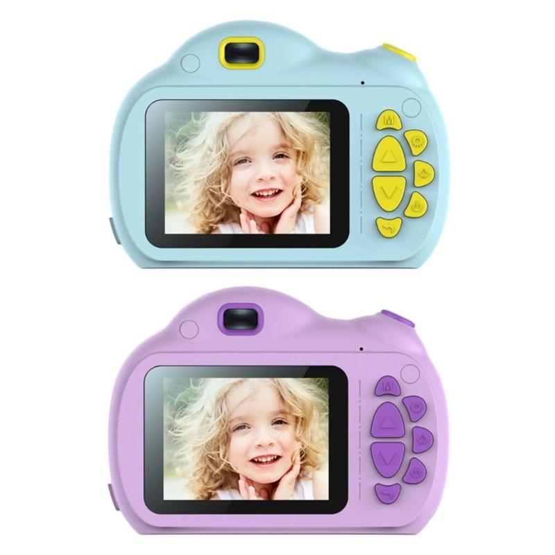 Childrens Digital Camera Shockproof Silicone Case Simple One Button 1GB Build in Memory 16GB Expandable Easy Grip Design