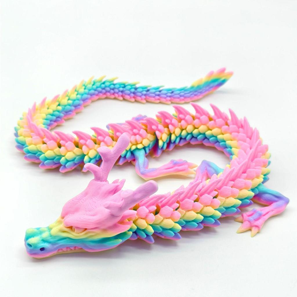 Hand-Painted 3D Chinese Dragon Ornament - Scenic Dragon Craft Gift