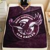 Manta de Flanela com Estampa Manly Warringah Sea Eagles, Alta Qualidade, Confortável para Todas as Estações, Decoração de Casa, Calor e Conforto