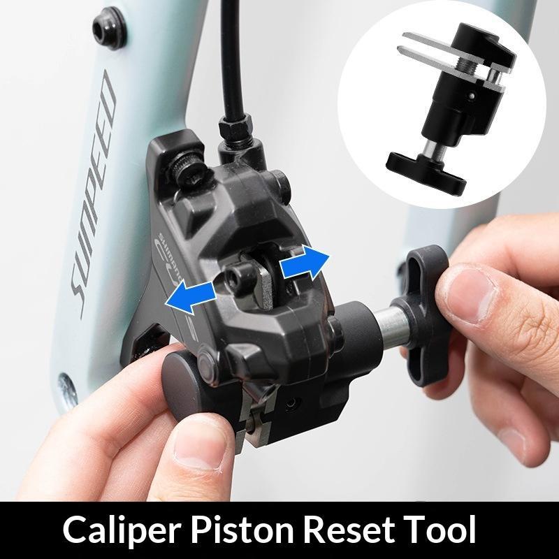2 in 1 Bicycle Brake Piston Reset Press Tool Anti Corrosion for 2/4 Piston Disc Bikes DIY Cycling Repair Accessories