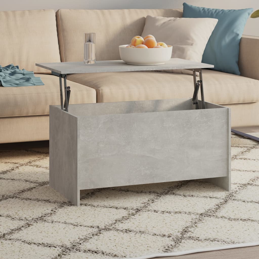 Vidaxl Stolik Kawowy, Szarość Betonu, 102X55,5X52,5 Cm