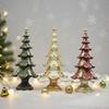 Christmas Tree Tree Figurine Xmas Ornament Resin Snowy Tabletop Decor Elegant Holiday Centerpiece for for Home Living Room Bookshelf