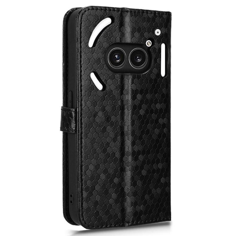 For Nothing Phone (2a) Plus/Phone (2a) Wallet Case Dots Imprinted Magnetic Closing Phone Cover