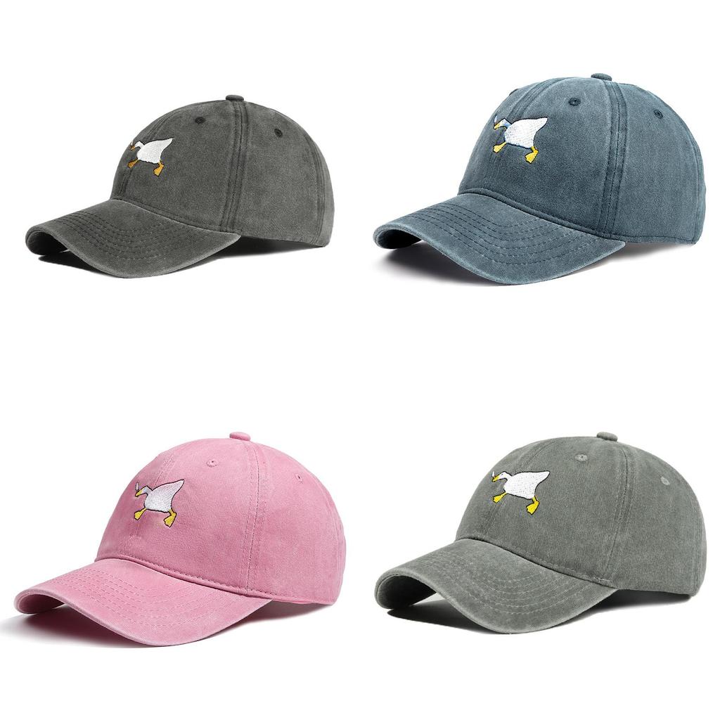 Polyester Baseballkappe mit Gänse-Stickerei und Sonnenschutz für Freizeit-Outdoor-Bekleidung