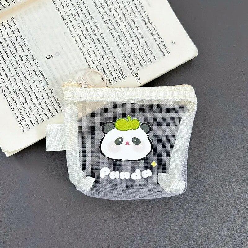 New Cartoon Cute Coin Purse for Children Kawaii Mini Coin Pouch Portable Lipstick Bag Earphone Date Cable Organizer Kids Gift