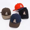 Retro Color Matching Bear Embroidery Sun Protection Cap Baseball Cap Sun Hat Outdoor Hat Trend Male And Female Couples