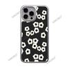 Simple Daisy Mobile Phone Case for iPhone16 Frosted Glass Apple 17 Large Hole Protective Case