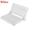 Multifunction Kitchen Storage Foldable Dish Plate Rack Organizer Drainer Plastic Tableware Holder Shelf
