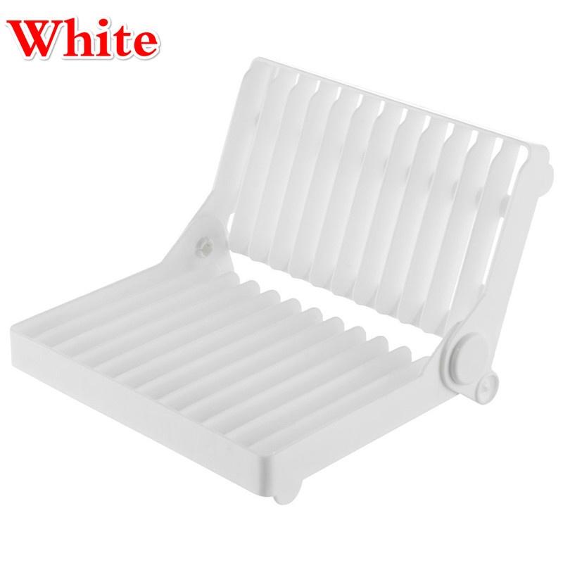 Multifunction Kitchen Storage Foldable Dish Plate Rack Organizer Drainer Plastic Tableware Holder Shelf