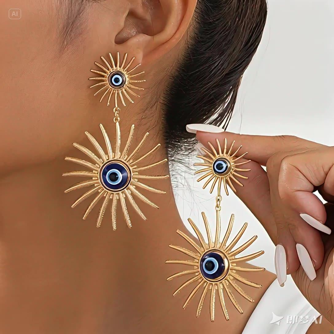 

Модные серьги-подвески для женщин золотой