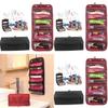 Compact And Stylish Cosmetic Organiser Roll And Go Cosmetic Bag With 4 Zippered Compartments