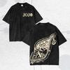 JoJos Bizarre Adventure Bruno Buccellati Printed Tee Men Women Washed Cotton Tshirts Manga Retro T Shirt Harajuku Male Tshirt