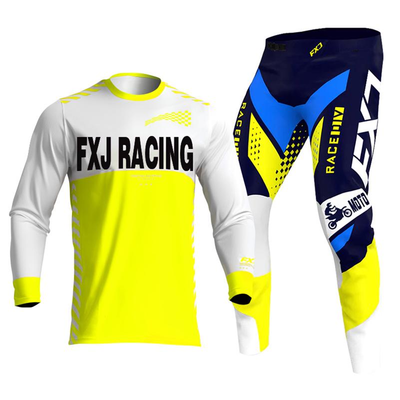 Set di abbigliamento da motocross per bambini 4 5 6 7 8 9 10 11 12 13 anni Ragazzi Bambino Motociclista Ragazzo Ragazza Maglia Pantaloni Kit tuta da corsa Fuoristrada Enduro MX MTB