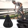 Ergonomic Soft Black Bicycle Seat Cover for Longer Cycling